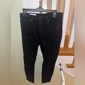 GAP size 10 Regular Mid Rise Skinny Black Jeans